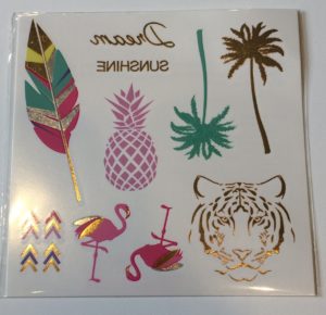 klebetattoos selber gestalten gold